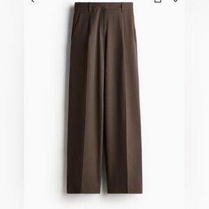 H & M Dark Taupe Womens Wide Leg Pants